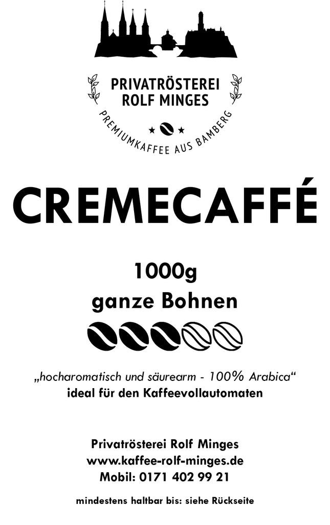 Privatrösterei Rolf Minges Creme Caffee - 1000g