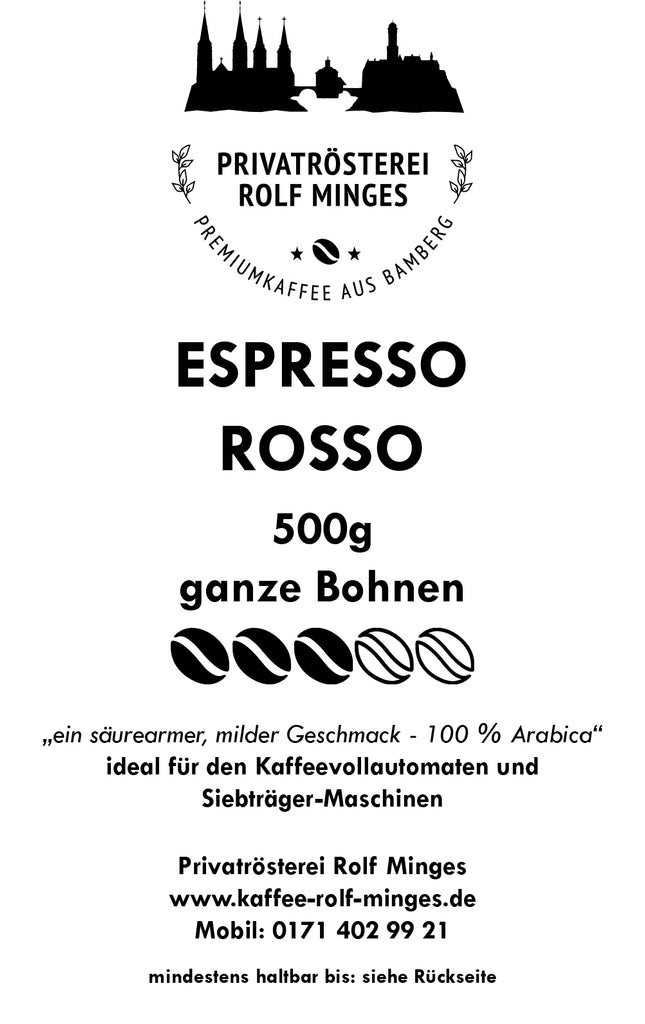 Privatrösterei Rolf Minges Espresso Rosso - 500g